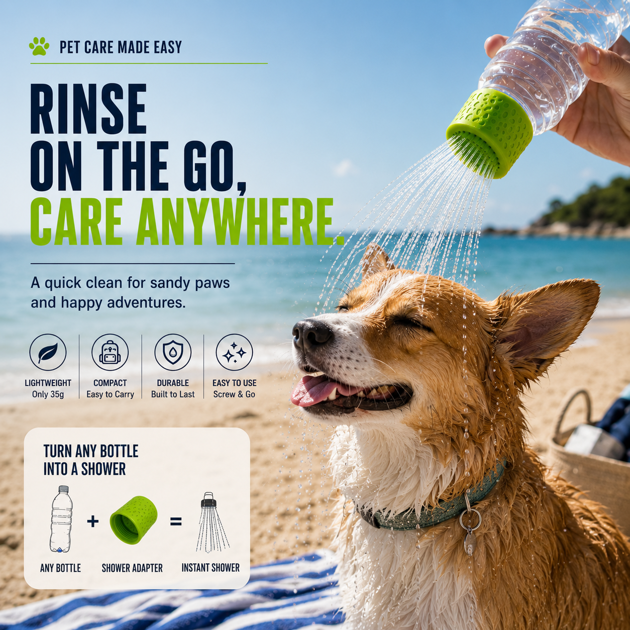 🚿 Spray Cap - Turn Any Bottle Into a Portable Shower
