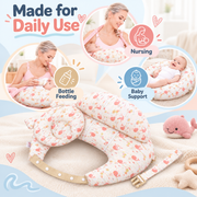 Hands-Free Feeding Cushion with Adjustable Strap & Baby Pillow thumbnail 8
