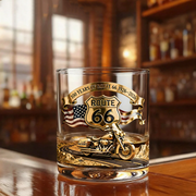 100 Years Of Route Personalized Gifts For Bikers 11oz Whisky Glass thumbnail 7