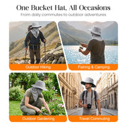 UV Protection Bucket Hat with Face Cover thumbnail 5