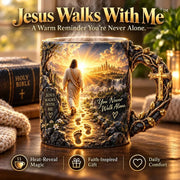 Jesus Walks With Me – Heat-Reveal Faith Mug thumbnail 1