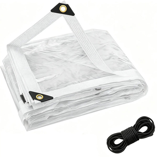 RainShield Pro™ Transparent Waterproof Tarp