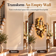Illuminated Virgin Mary Floral Wall Decor thumbnail 3