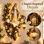 Illuminated Virgin Mary Floral Wall Decor thumbnail 7