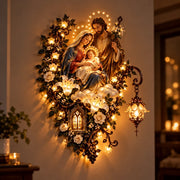Illuminated Virgin Mary Floral Wall Decor thumbnail 12