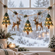 Lighted Woodland Christmas Garland thumbnail 7