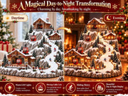 Animated Christmas Mountain Cable Car & Ski Village Scene ✨ thumbnail 3