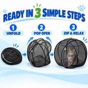 FreshAir Cat Haven – Pop-Up Mesh Playpen thumbnail 4
