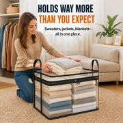 Portable Large Heavy-Duty Thick Plastic Clear Storage Box with Hinged Lid | Home, Travel & Camping thumbnail 1