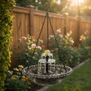 Solar Cascade Hanging Bird Bath Fountain thumbnail 6