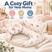 Hands-Free Feeding Cushion with Adjustable Strap & Baby Pillow thumbnail 9