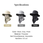 UV Protection Bucket Hat with Face Cover thumbnail 9
