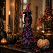 Enchanted Gothic Autumn Witch Figurine thumbnail 2