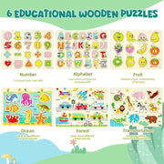 Educational Wooden Peg Puzzles thumbnail 3