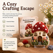 🔥🏡 Whimsical Village 3D Fabric Poke Art Kit thumbnail 2