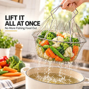 Foldable Stainless Steel Frying Basket & Colander ✨ thumbnail 8
