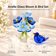 Avelle Glass Bloom & Bird Set thumbnail 2