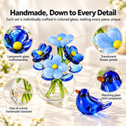 Avelle Glass Bloom & Bird Set thumbnail 5