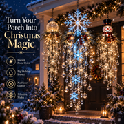 Christmas Hanging Snowflake & Crystal LED Light thumbnail 2