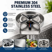 Stainless Steel Glass Rinser for Kitchen Sink thumbnail 2
