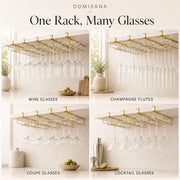 Under Cabinet Wine Glass Rack thumbnail 5