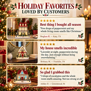 Christmas House Essential Oil Diffuser – Glowing Holiday Decor with Chimney Mist thumbnail 5
