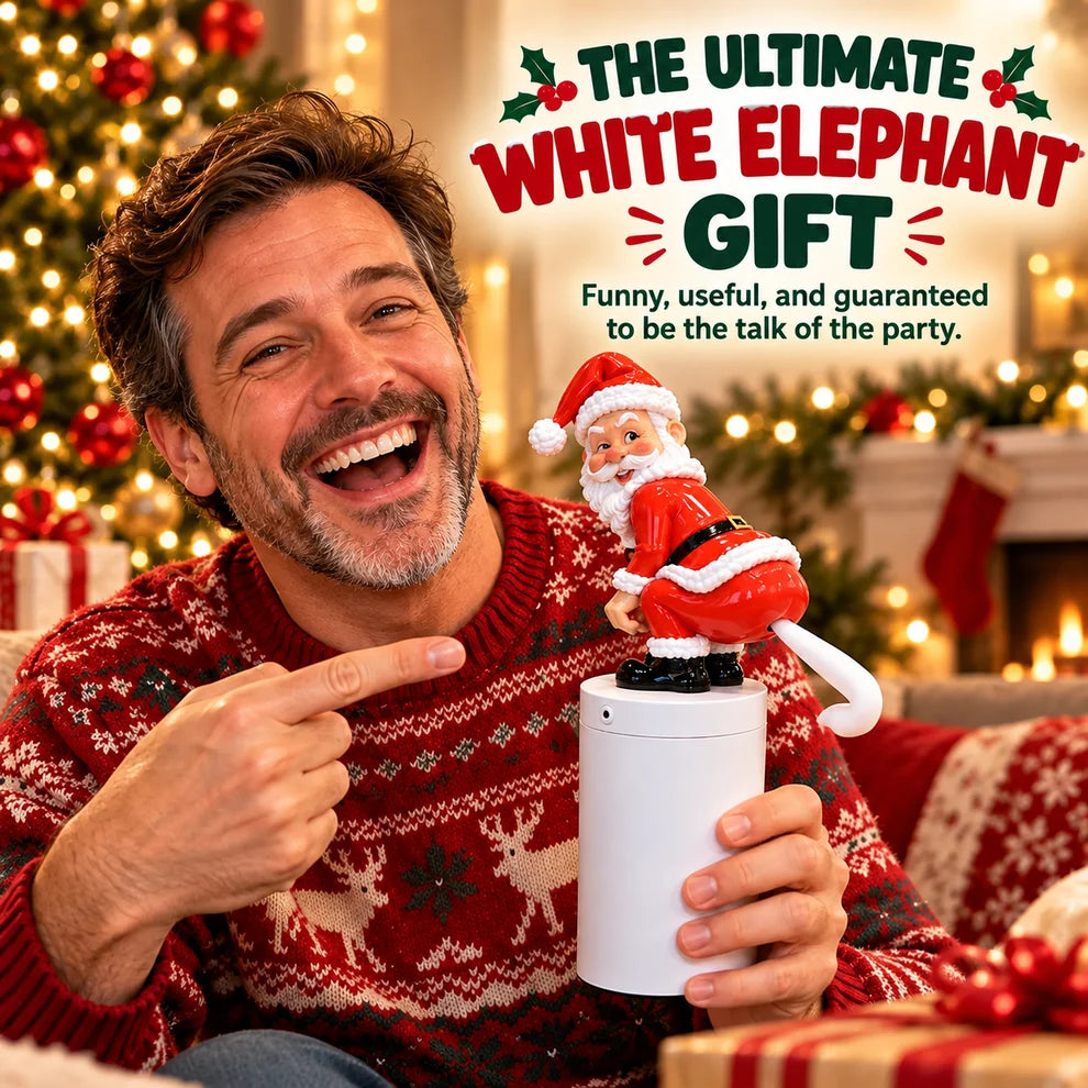 Cheeky Santa Automatic Foaming Soap Dispenser - Funny Christmas Gag Gift