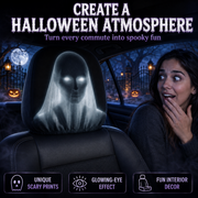 👻 Glowing-Eye Ghost Car Headrest Covers thumbnail 5