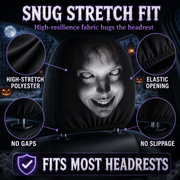 👻 Glowing-Eye Ghost Car Headrest Covers thumbnail 2
