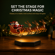 🎅🛷Floating Santa Sleigh with 3 Reindeer-Magnetic Christmas Magic thumbnail 3