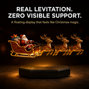 🎅🛷Floating Santa Sleigh with 3 Reindeer-Magnetic Christmas Magic thumbnail 4