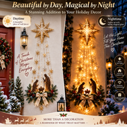 ✨Last Day 49% OFF✨✝️ Bethlehem Star of Faith™ – Lighted Nativity Wall Decor thumbnail 3