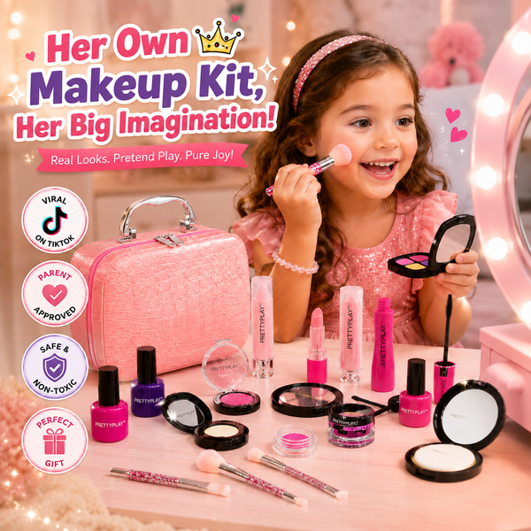 PrettyPlay™ - Kids Pretend Makeup Kit