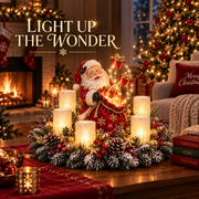 🎄 Glowing Christmas Centerpiece with Warm Flameless Candlelight ✨🕯️ thumbnail 1