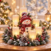 🎄 Glowing Christmas Centerpiece with Warm Flameless Candlelight ✨🕯️ thumbnail 4