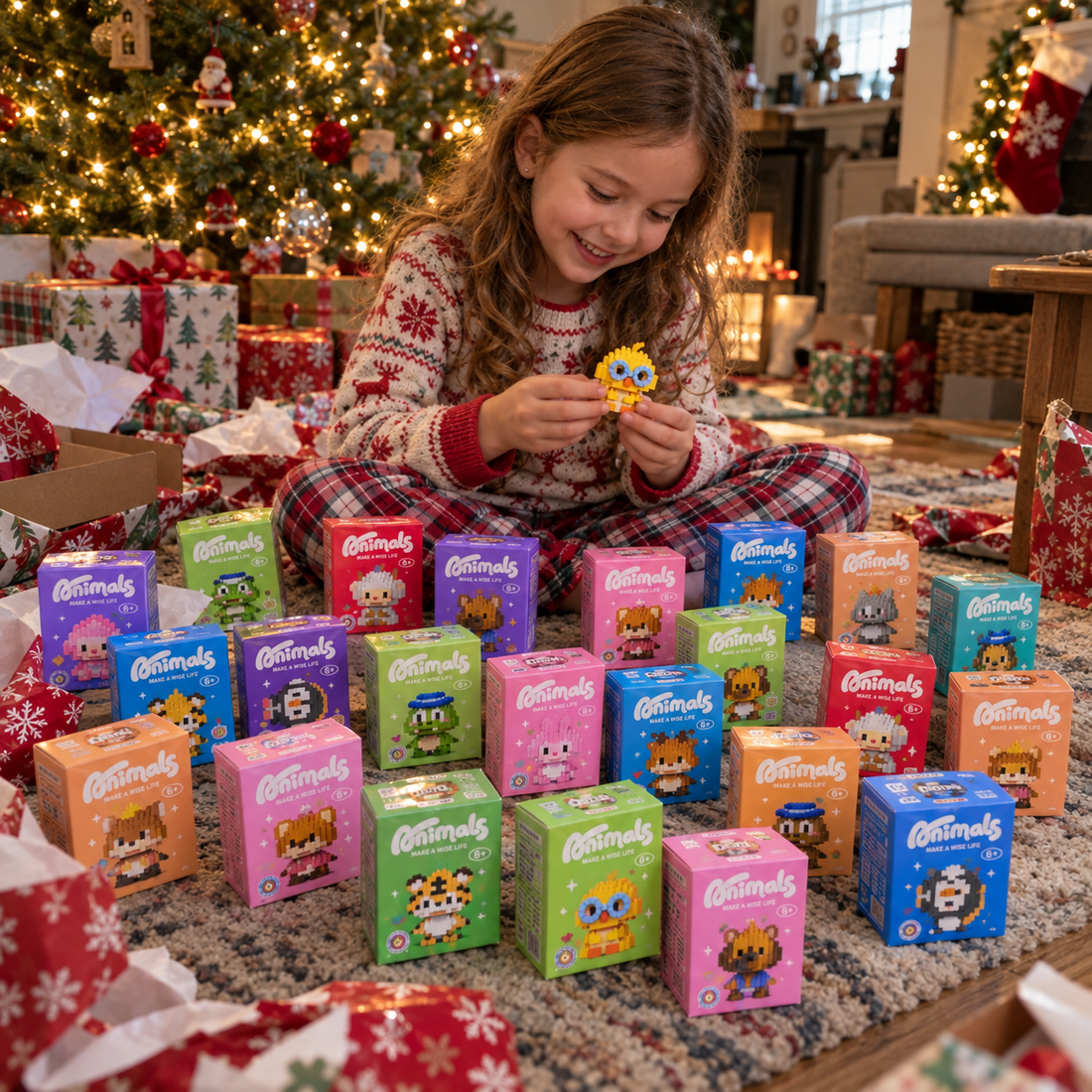Adorable Animal Building Blocks Advent Calendar for Kids