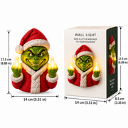3D-Mischievous Christmas LED Middle Finger Wall Light – Funny Holiday Decor thumbnail 4