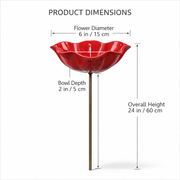 Handmade Metal Flower Garden Stake🐦 thumbnail 16