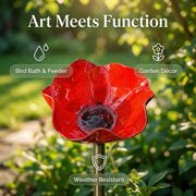 Handmade Metal Flower Garden Stake🐦 thumbnail 5