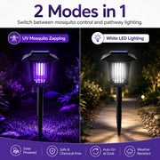 Solar Mosquito Zapper Light – Outdoor Garden Stake Lamp thumbnail 2