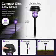 Solar Mosquito Zapper Light – Outdoor Garden Stake Lamp thumbnail 6
