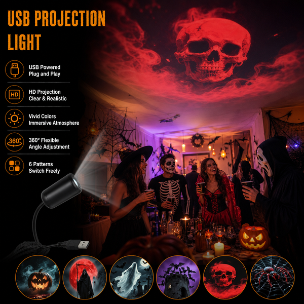 Plug-and-Play Halloween Horror Projector