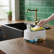 2-in-1 Kitchen Soap Dispenser & Sponge Holder thumbnail 2