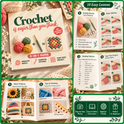 BOOK "Crochet - is easier than you think" Crochet for Beginners Book, Easy Step-by-Step Crochet Guide thumbnail 2