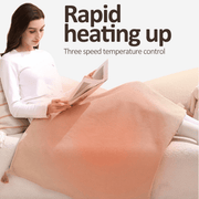 Portable Soft Zipper Electric Heated Blanket Shawl thumbnail 4