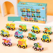 Letters Magnetic Train Puzzle Wooden Toy Car thumbnail 16