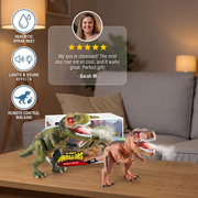 Remote Control Walking T-Rex – RC Dinosaur with Spray Mist, Lights & Sound thumbnail 2