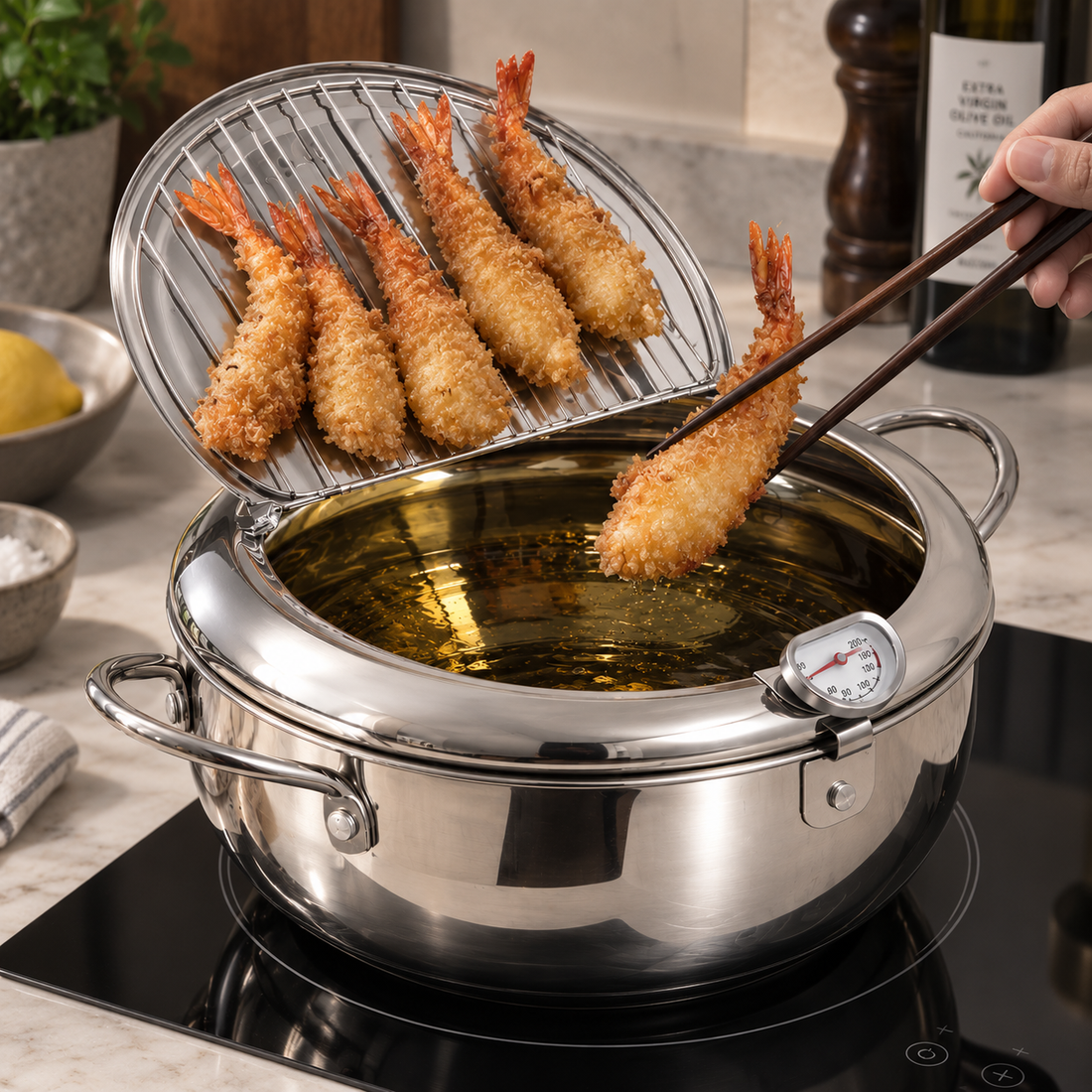 2.2L Deep Frying Pot