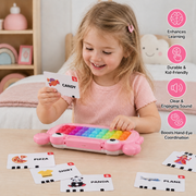 Interactive Talking Flash Card Learning Tablet with Pop-It Keyboard, Spelling & Phonics Games thumbnail 3
