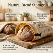Premium 100% Cotton-Beeswax Bread Bags thumbnail 1